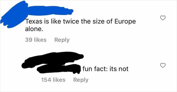 Texas Is Twice The Size Of Europe? Sure, Why Not!