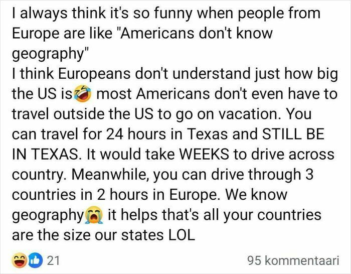 "We Know Geography," They Say...