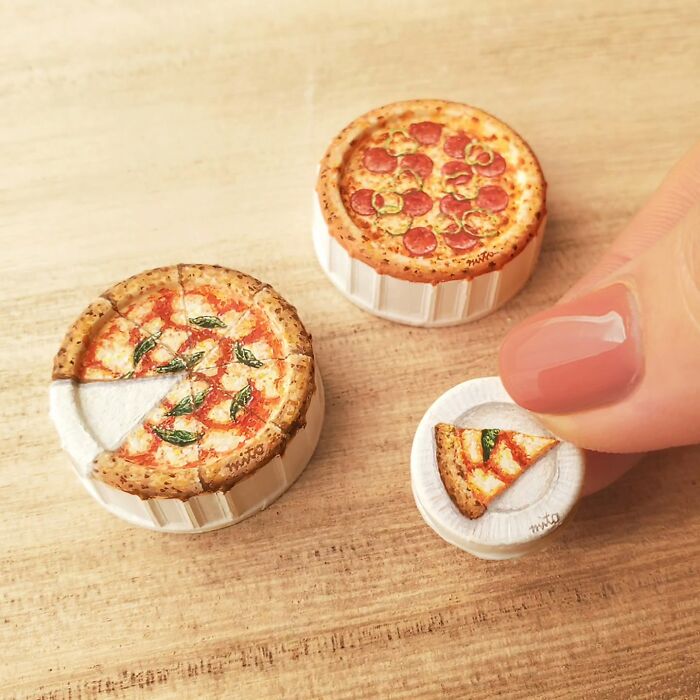 Tiny Food Art on Plastic Bottle Caps? You’ve Gotta See This!