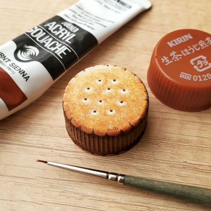 Tiny Food Art on Plastic Bottle Caps? You’ve Gotta See This!