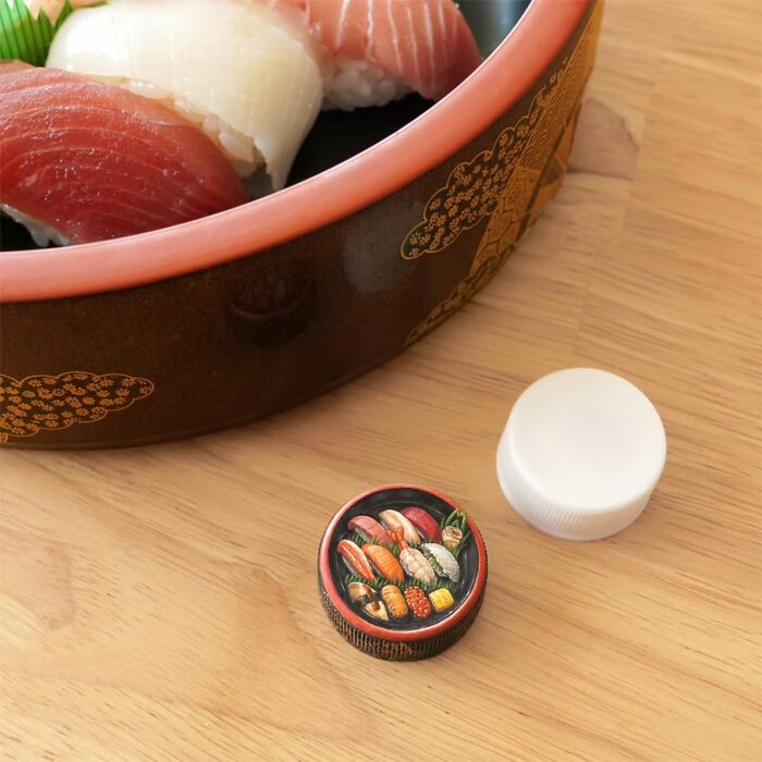 Tiny Food Art on Plastic Bottle Caps? You’ve Gotta See This!