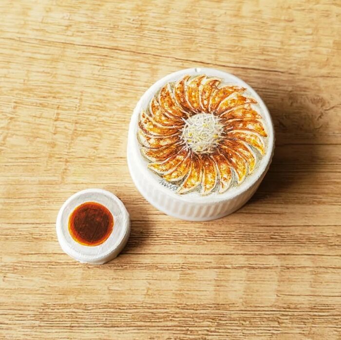 Tiny Food Art on Plastic Bottle Caps? You’ve Gotta See This!