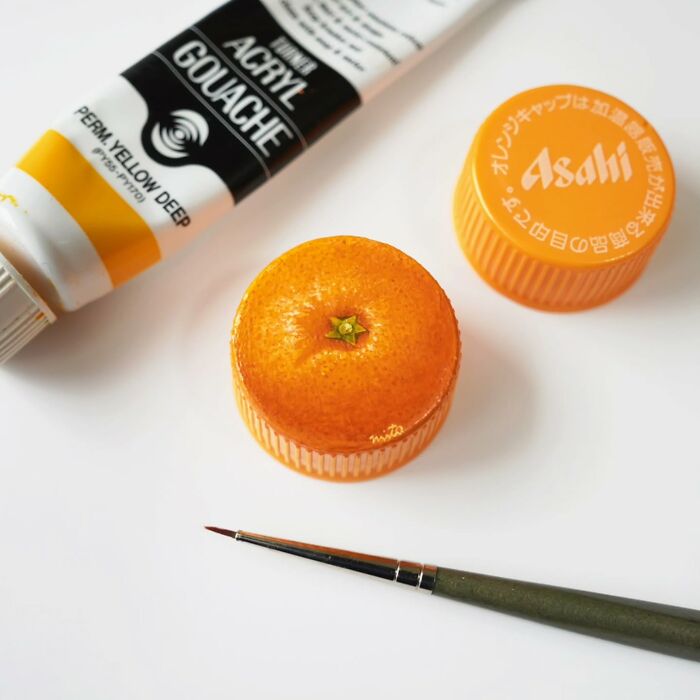 Tiny Food Art on Plastic Bottle Caps? You’ve Gotta See This!