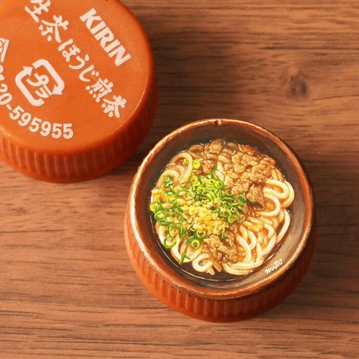 Tiny Food Art on Plastic Bottle Caps? You’ve Gotta See This!
