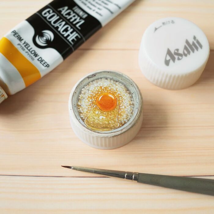 Tiny Food Art on Plastic Bottle Caps? You’ve Gotta See This!