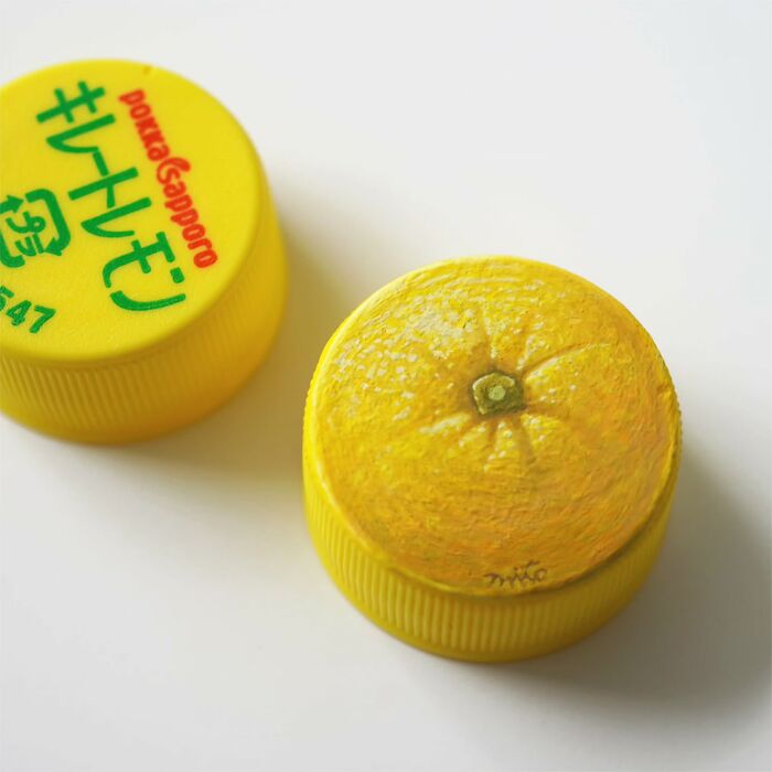 Tiny Food Art on Plastic Bottle Caps? You’ve Gotta See This!