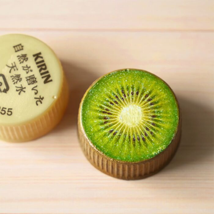 Tiny Food Art on Plastic Bottle Caps? You’ve Gotta See This!
