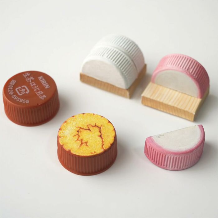 Tiny Food Art on Plastic Bottle Caps? You’ve Gotta See This!