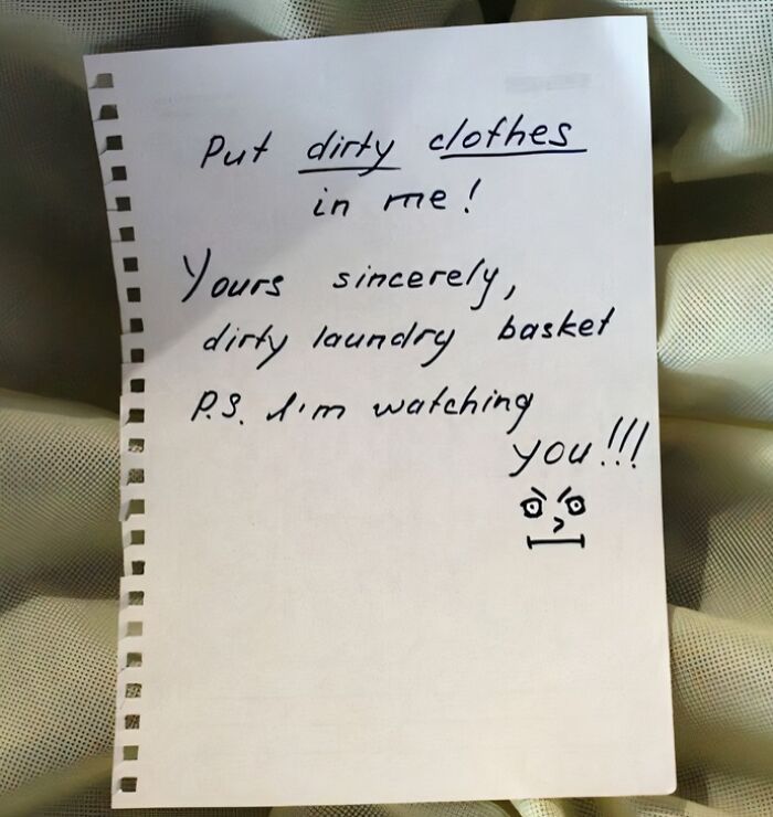 The Laundry Basket Is Watching You... Seriously