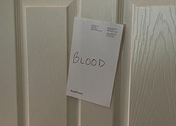 Living with Parents: The Blood Work Note That’s Actually Kinda Scary