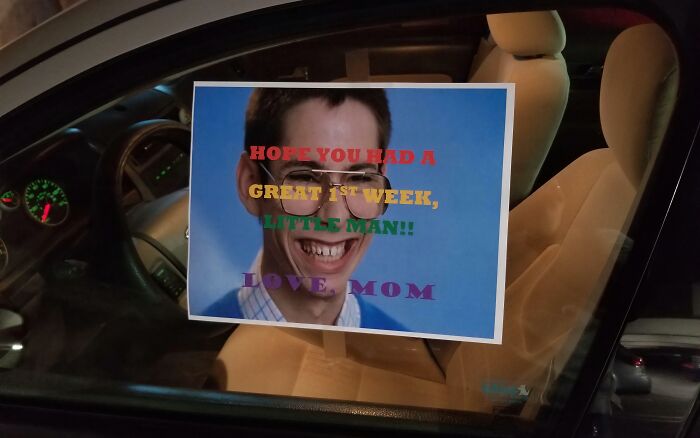 Job in Mom’s Area Means Notes on My Car? Yup.