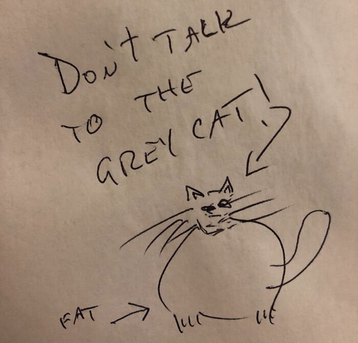 Feeding the Parents' Cats Means Getting This Note From Dad