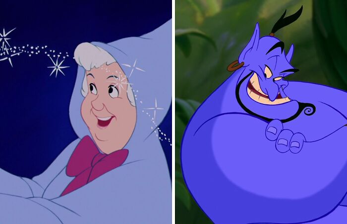 Fairy godmother (Cinderella) or a talking genie (Aladdin)?