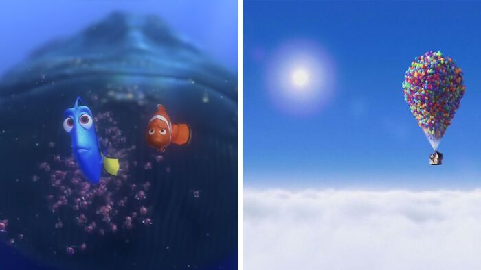 Cross the ocean to save a loved one (Finding Nemo) or travel the world chasing your dream (Up)?