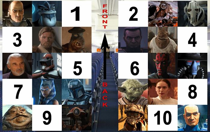 Star Wars plane on deck! You want all the drama possible.