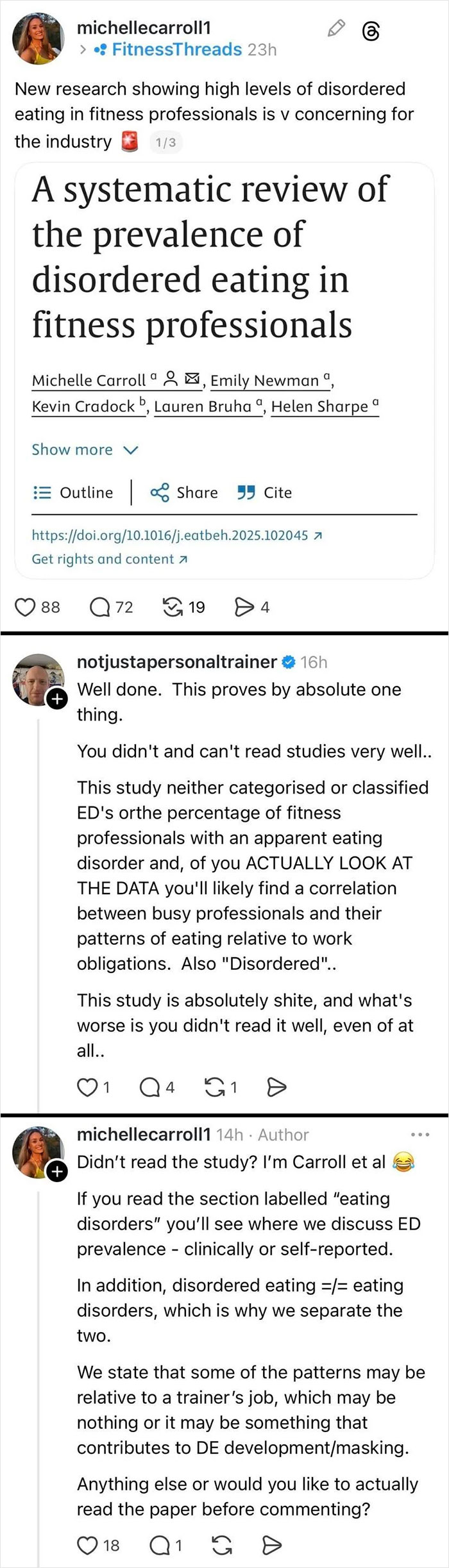 When Someone Totally Misses The Study's Point