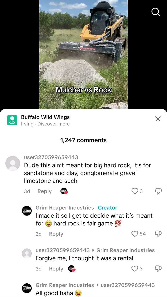 Telling A Company What Their Machine Is For