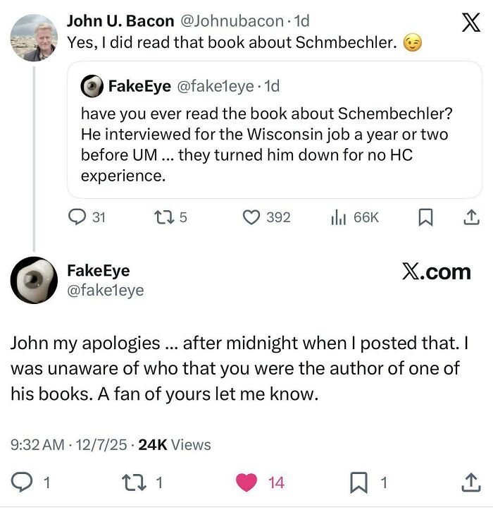 At Least He Handled It Like A Gentleman... Sorta