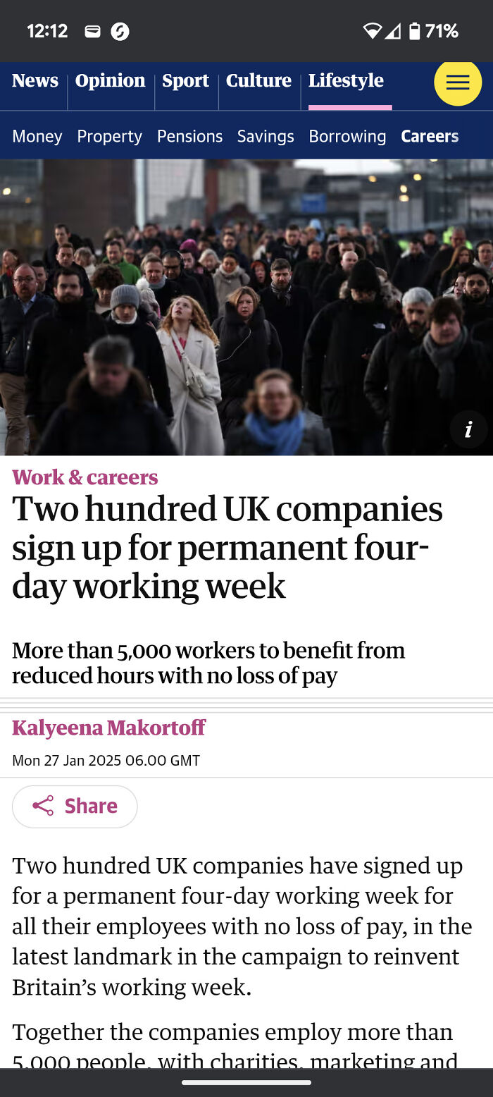 Never Met Any Of These 5000 People. Anyone Working 4 Day Weeks?