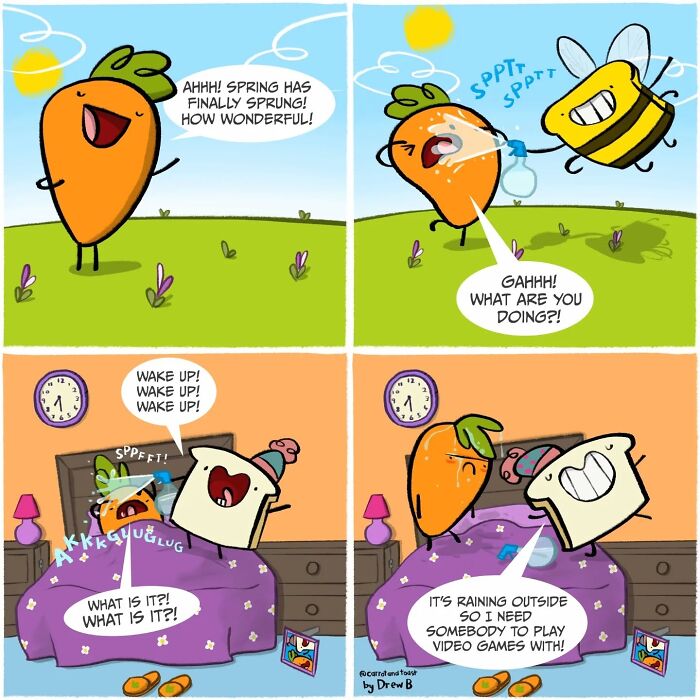 Meet Carrot And Toast: The Weirdest, Sweetest Comic Duo You Didn’t Know You Needed