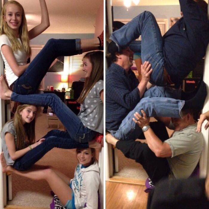 Sister and Friends Take On Dad and His Crew. Epic Challenge!