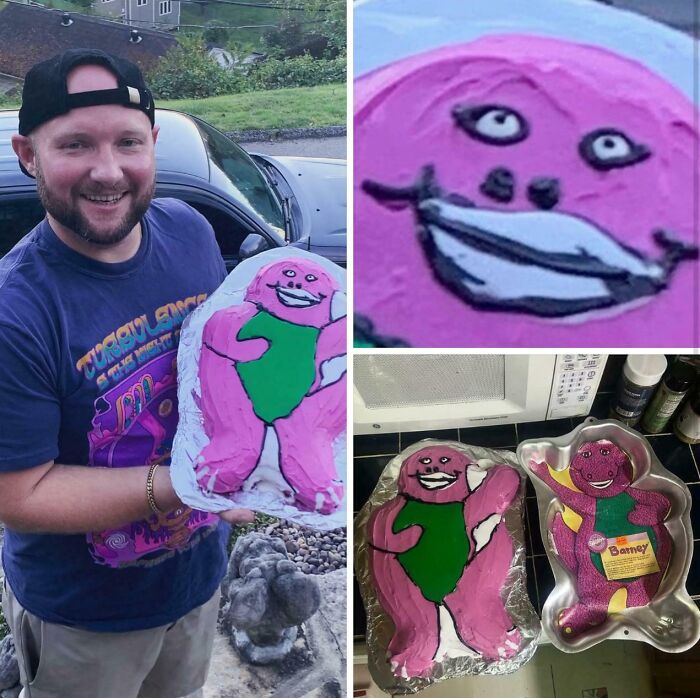 Dad’s Homemade Barney Cake: Masterpiece or Epic Fail?
