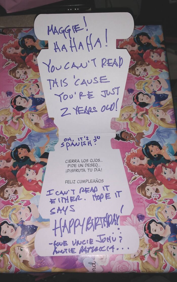 The Birthday Card Dad Gave My Niece? Priceless