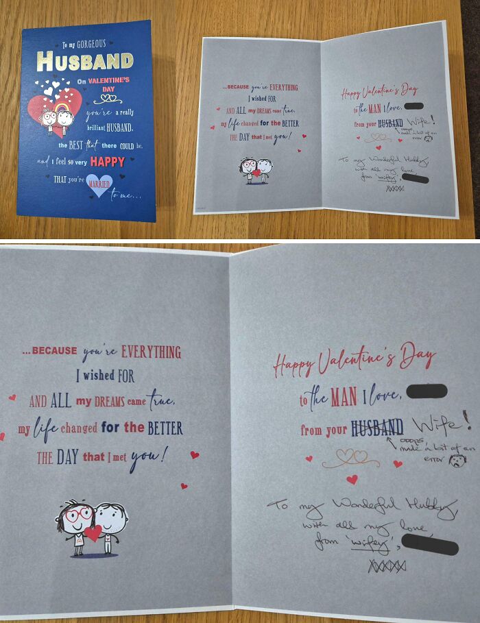 Mom Buys Dad A Valentine’s Card... For A Gay Couple. Then She Fixes It.
