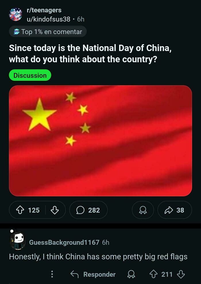 China’s Got Red Flags Too