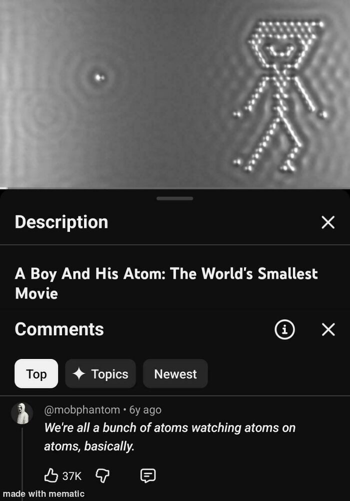 A Boy and His Atom—Smallest Friendship Ever