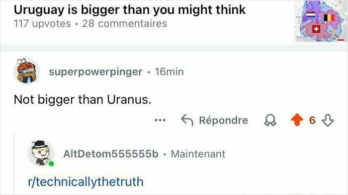 Uruguay Is Definitely NOT Bigger Than Uranus