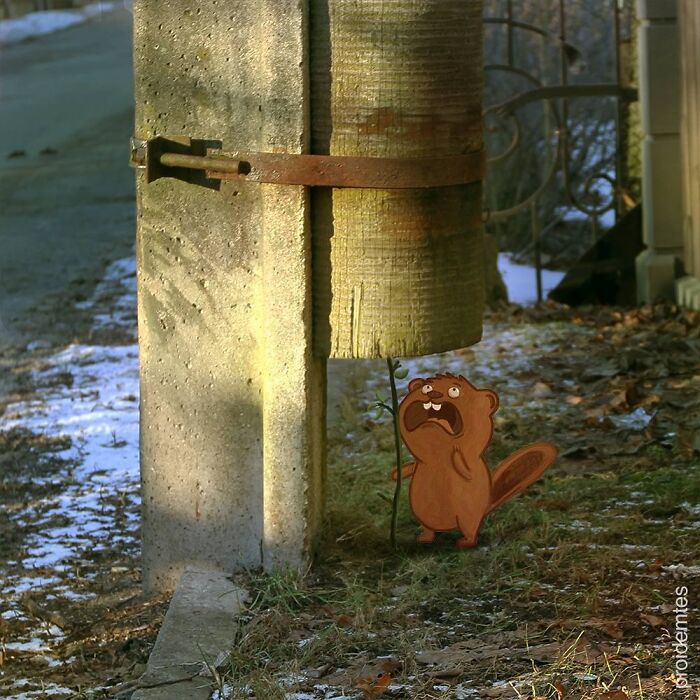 Wait, They Drew Faces on Sidewalk Cracks?! 79 Pics of Everyday Stuff Going All Cartoon