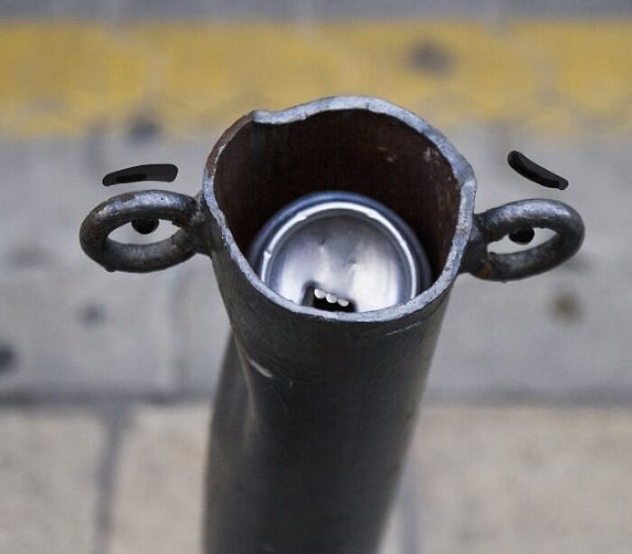 Wait, They Drew Faces on Sidewalk Cracks?! 79 Pics of Everyday Stuff Going All Cartoon