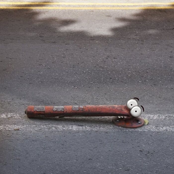 Wait, They Drew Faces on Sidewalk Cracks?! 79 Pics of Everyday Stuff Going All Cartoon