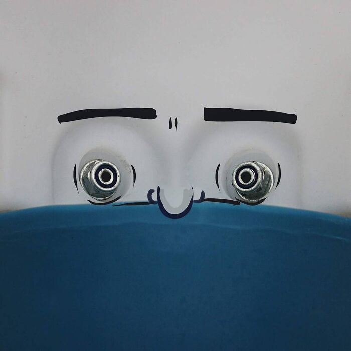 Wait, They Drew Faces on Sidewalk Cracks?! 79 Pics of Everyday Stuff Going All Cartoon