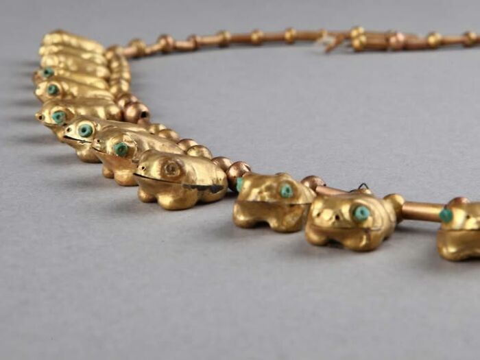 A Necklace with Gold Beads Shaped Like Toads—Because Why Not?