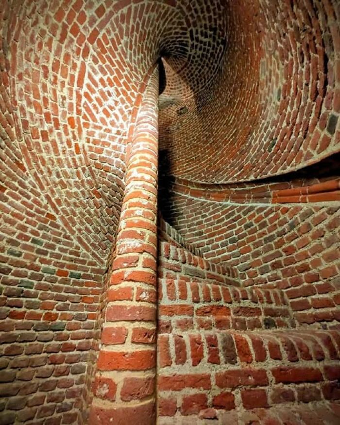 A Spiral Staircase That’s So Old, Even the Bricks Have Stories To Tell