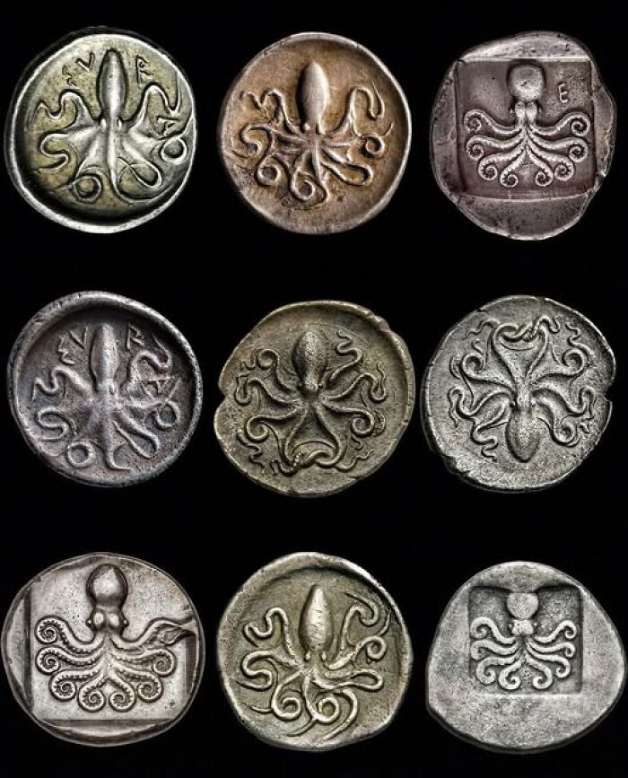 Ancient Coins Featuring Octopuses Because Why Should Pirates Have All the Fun?