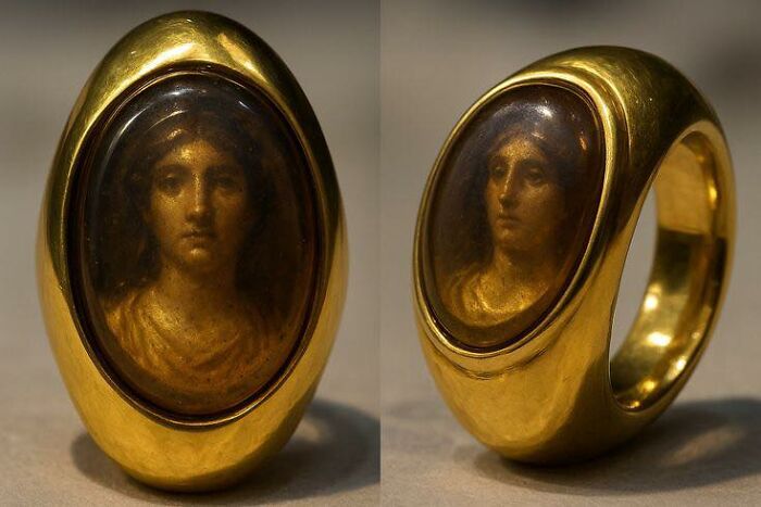 An Ancient Roman Gold Ring with a Carved Rock Crystal Portrait—High Fashion from 2,000 Years Ago