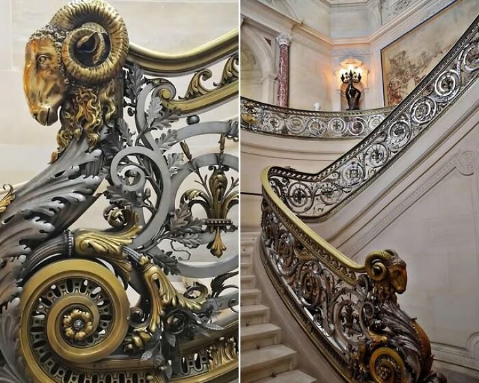 A French Castle Staircase Post That Survived Revolutions and Still Looks Fancy