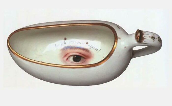 An 18th Century Ladies’ Travel Urinal with a Sassy Inscription Because Emergencies Happen