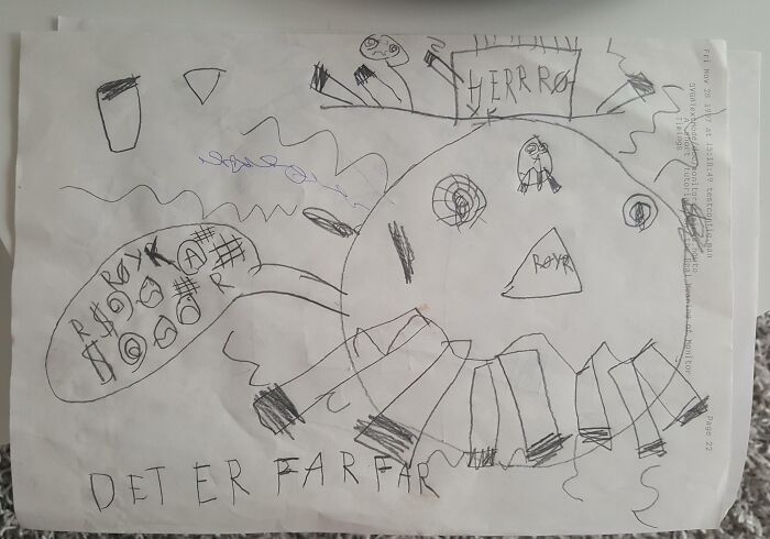 Trying to Be Nice to Grandpa: A 7-Year-Old’s Heartfelt Portrait