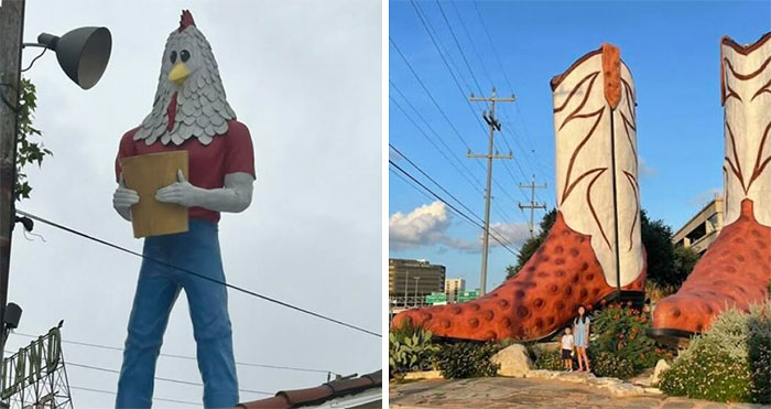 Wait, People Actually Made These Giant Roadside Weirdos?!