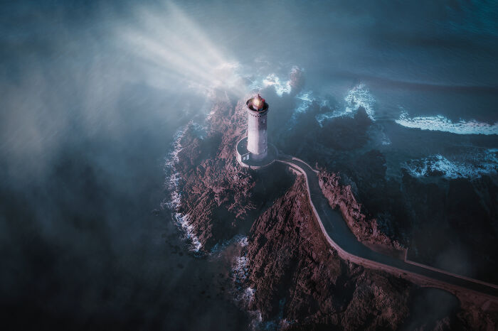 "Phare Du Petit Minou" — Eerie Lighthouse Fog