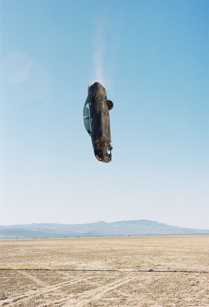 "Gravity Of Emotions" — Desert Car Floating Dream