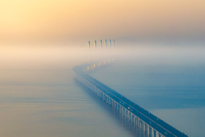 "The Awakening Dragon" — Misty River Bridge