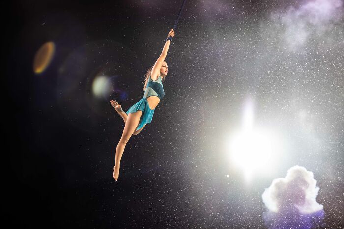 "Celestial Dance" — Acrobat Meets Space