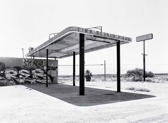 "Deserted Refuel" — Abandoned Gas Station Mood