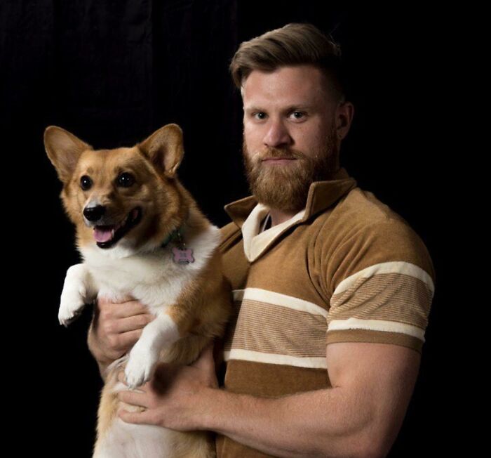 Vintage Shirt, Beard, Dog, Oh My!