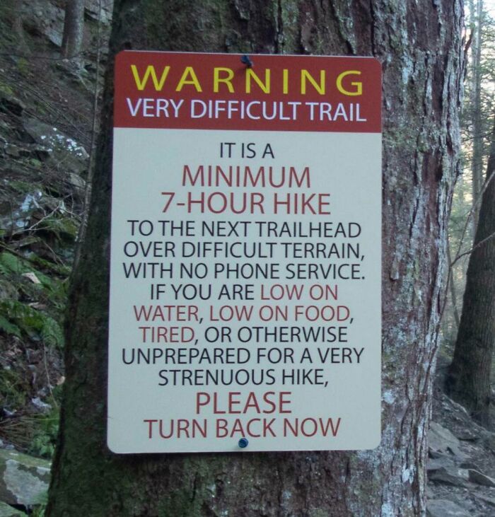 Trailhead Or Warning To Purple People Eaters?
